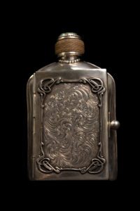 Flask and Cigar Holder