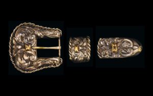 The Crest Three-Piece Buckle Set