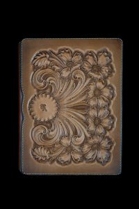 Floral Carved Notebook Cover