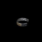 Sterling Silver Cuff Bracelet with Braided Rawhide Inlay